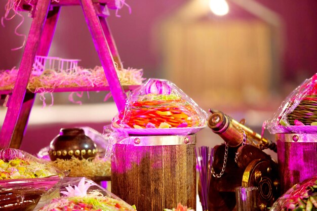 Beautifully decorated catering