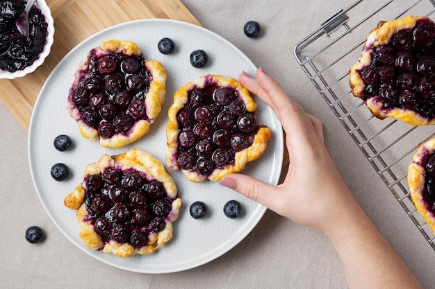 Foto dolci da forno splendidamente decorati