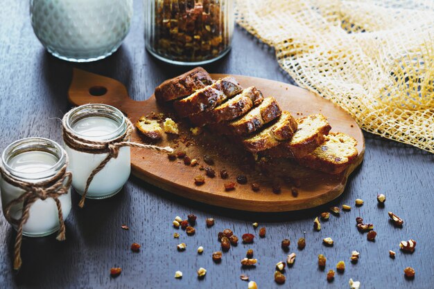 Beautifully served baked dessert