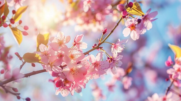 Beautiul pink flower tree