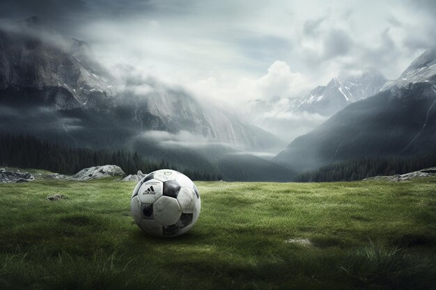 Photo beautuful sporting background with copy space