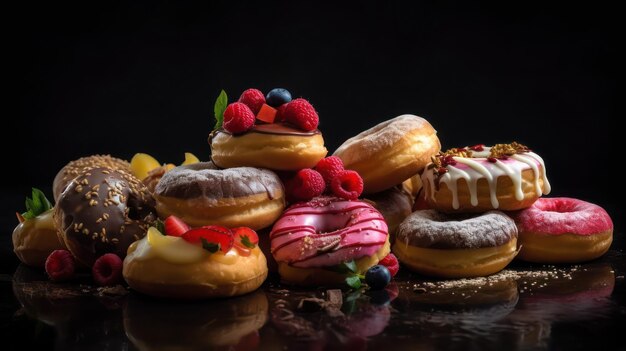 Beauty assorted donuts