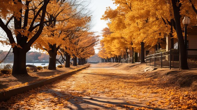 Photo the beauty of autumn