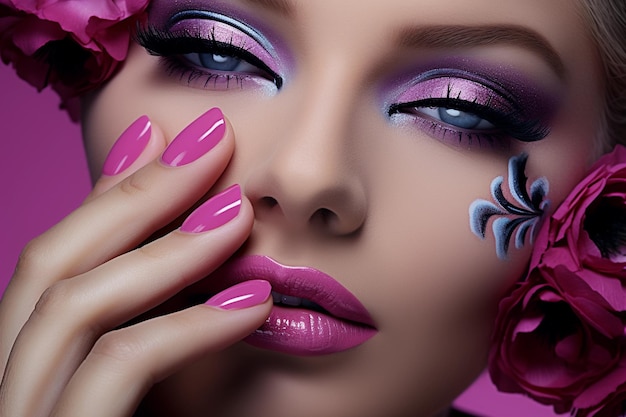 beauty care cosmetic design and elegant fashion