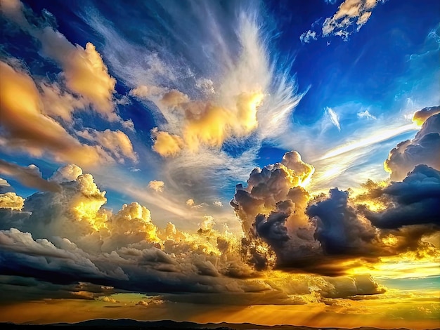 Foto bellezza cielo nuvoloso