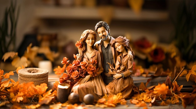 Beauty and Creativity Unite in Clay Sculpture of Family Love