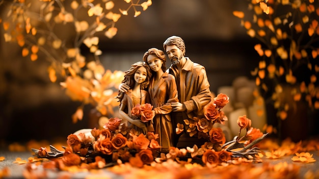 Beauty and Creativity Unite in Clay Sculpture of Family Love