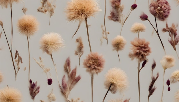 Photo the beauty of dried flowers