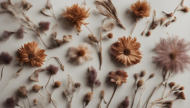 Photo the beauty of dried flowers