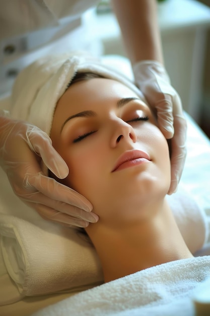 beauty facial spa treatment