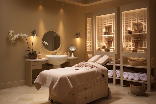 beauty facial treatment room