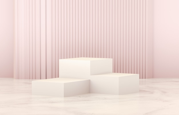 Beauty fashion luxury podium backdrop for product display