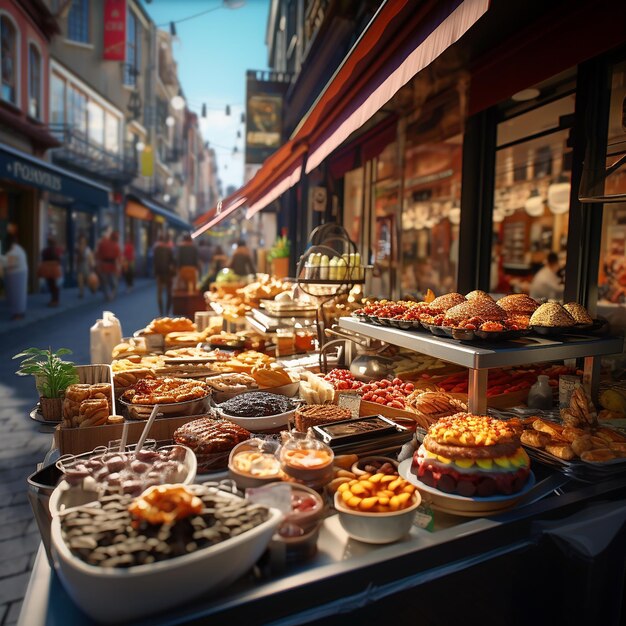 Foto la bellezza del cibo di strada