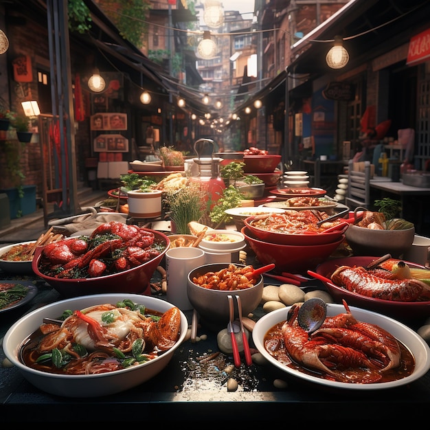 Beauty of food street