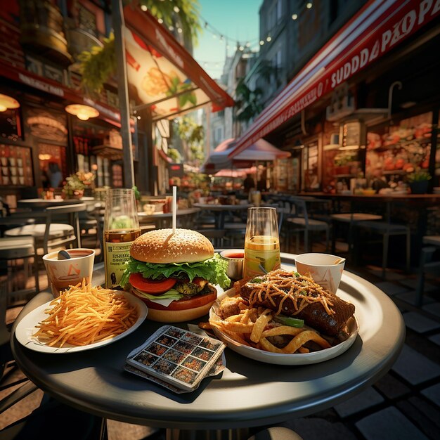 Photo beauty of food street