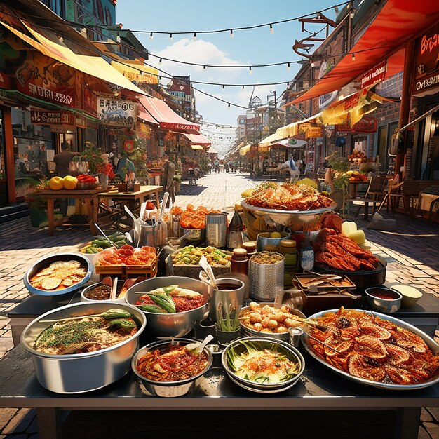 Beauty of food street
