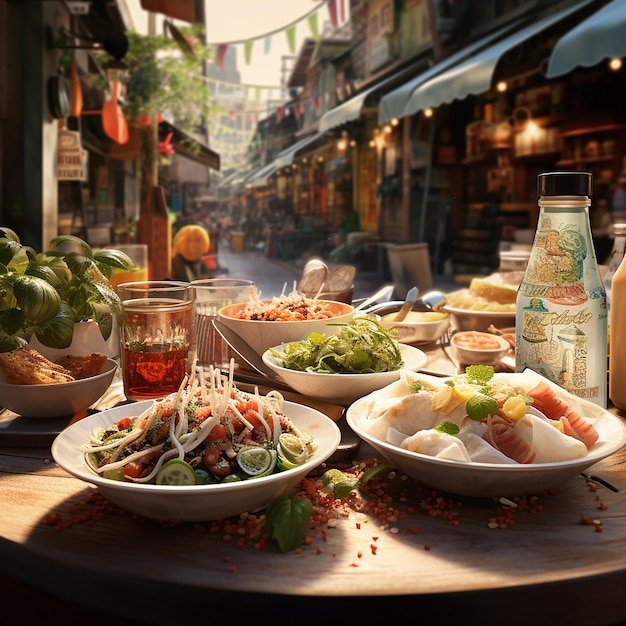 Photo beauty of food street