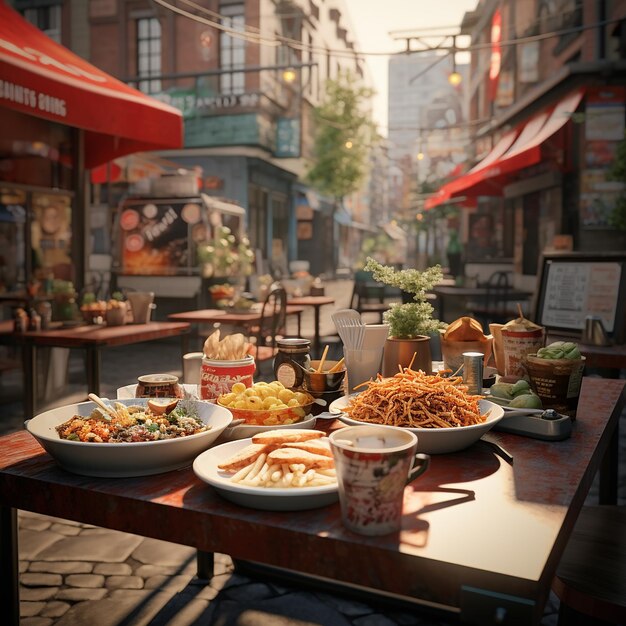 Beauty of food street