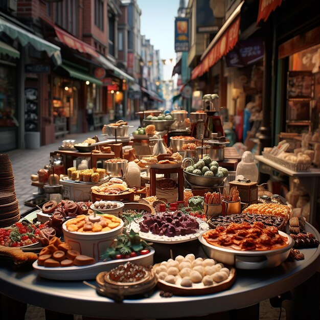 Photo beauty of food street