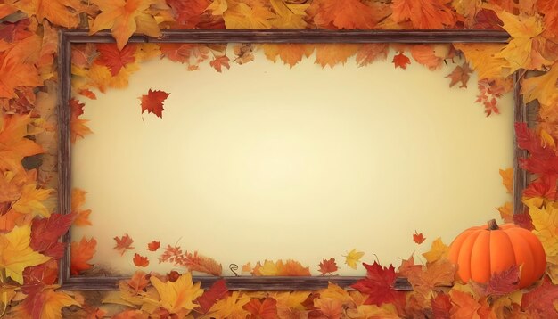 Beauty frame Fall background