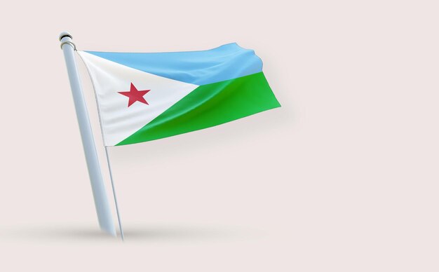 A beauty full Flag for Belize on a white background 3D render