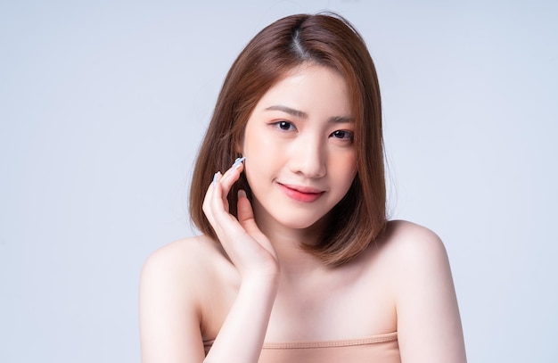 Beauty image of young Asian girl with perfect skin