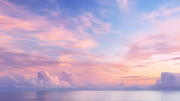 写真 美しい朝の空