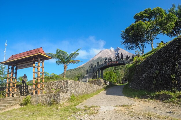 The beauty of mount merapi