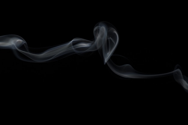 抽象的な白い煙の美しさの動き