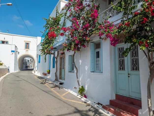 Photo beauty narrow alley at kythira