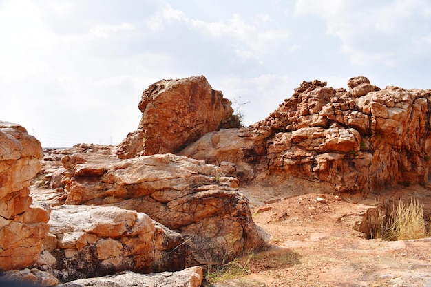 Beauty of Nature Hill and rocks