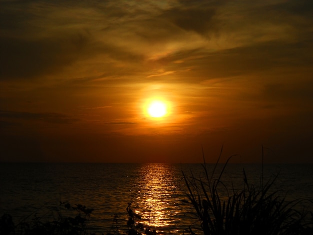 Vista del tramonto natura bellezza.