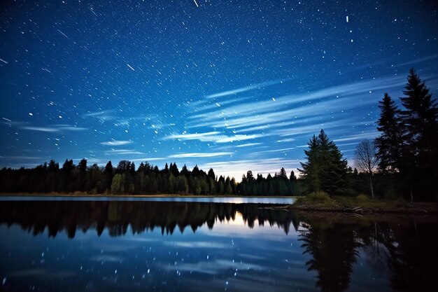 Фото Красота звездного неба над природой