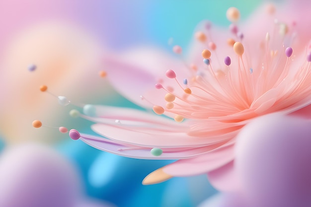 Beauty pastel color floral background