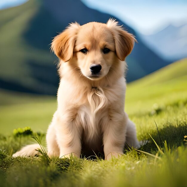 Beauty portait of a sweet dog