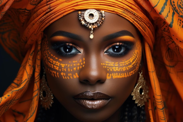 Beauty portrait of african woman macro ar 32 v 52 Job ID cff40f7f872345289cc46c7b0088216f