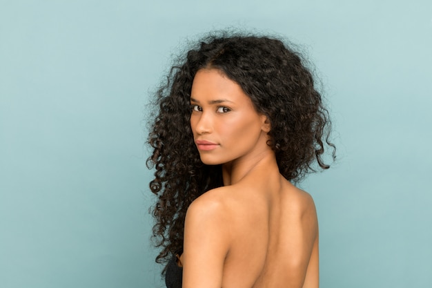 Beauty portrait of a Afro American woman