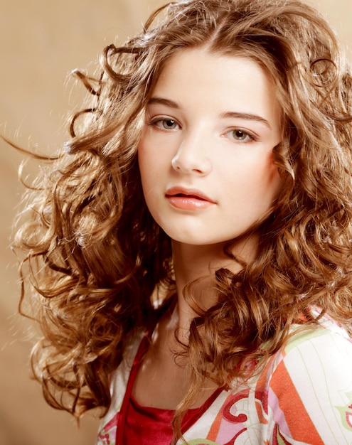 Beauty Portrait Curly Hair