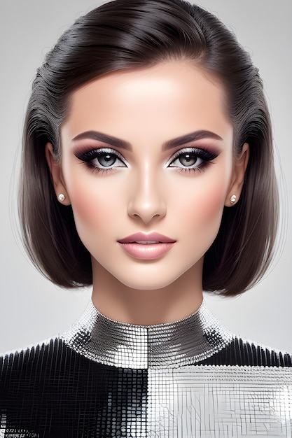 Beauty portrait fashionista Paris fashionista Fashion model Pixel blink fashion