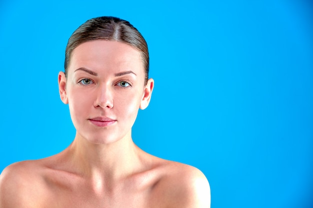 Beauty portrait of woman's face