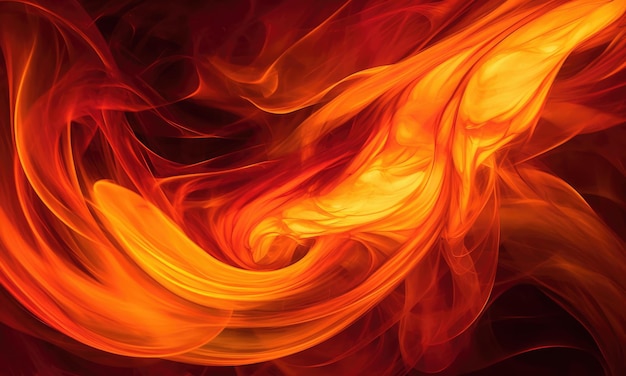 Beauty and power of flames in vibrant colors Generative AI