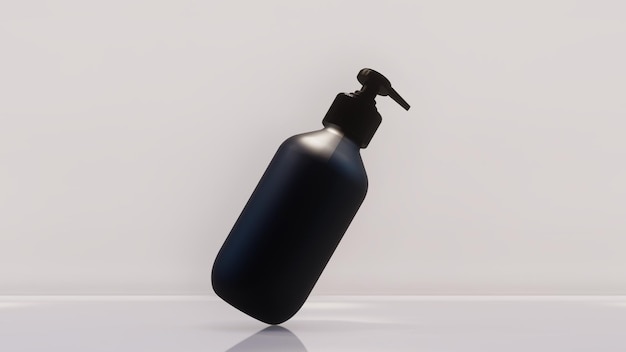 Beauty product bottle mock up design 3d illustration