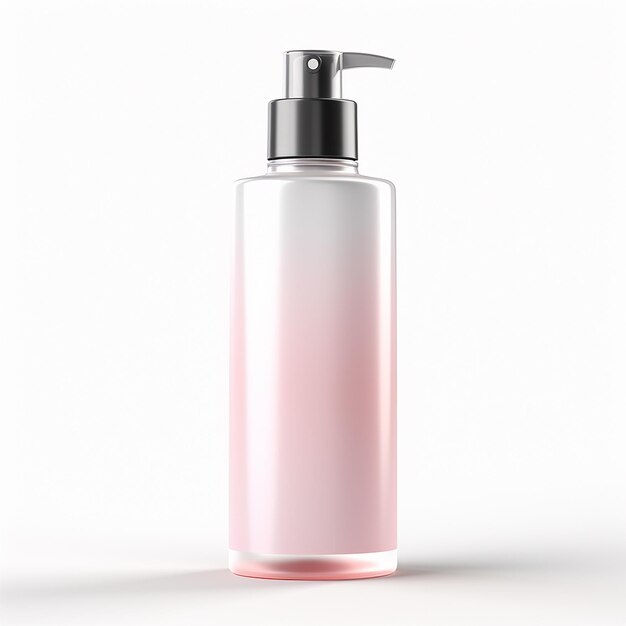 Photo beauty product bottle mockup