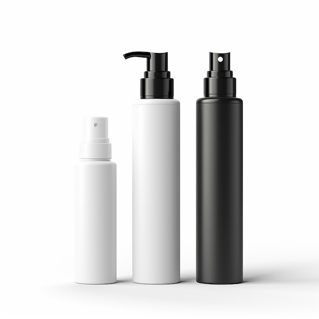 Photo beauty product bottle mockup