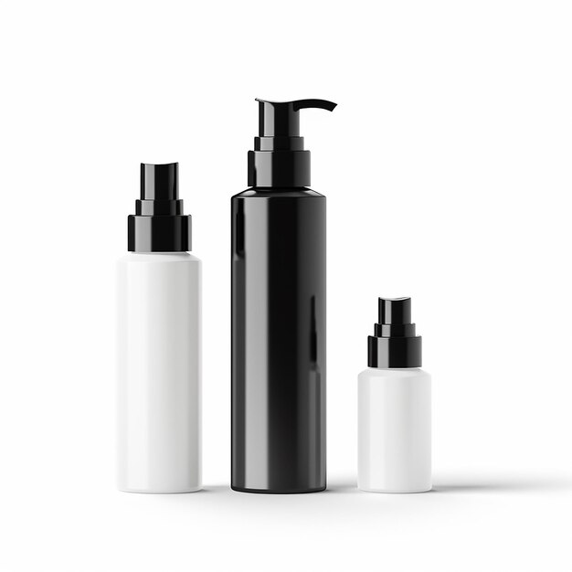 beauty product bottle mockup