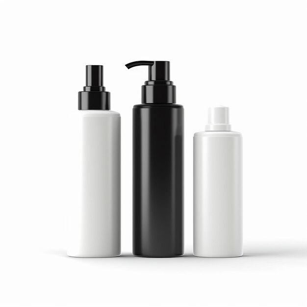 Photo beauty product bottle mockup