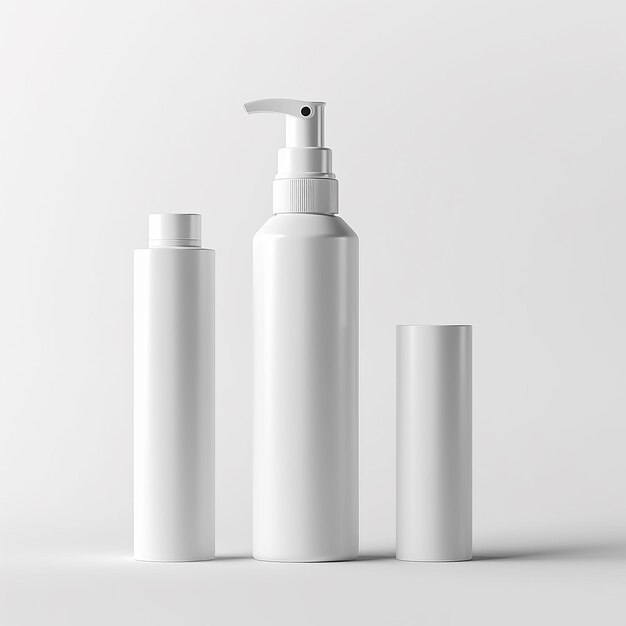 beauty product bottle mockup