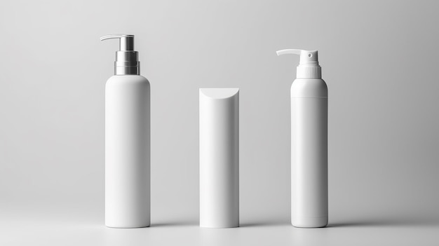 beauty product bottle mockup