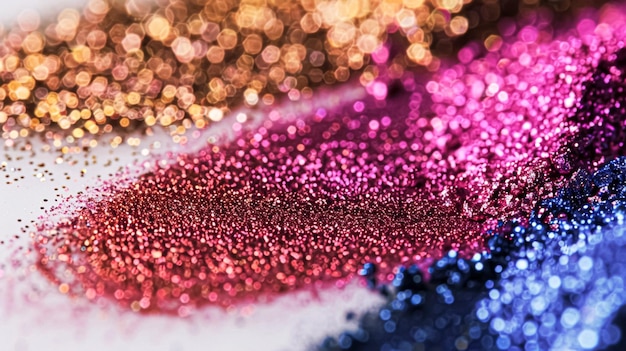 beauty product and cosmetics texture makeup shimmer glitter blush eyeshadow powder as abstract luxury cosmetic background
