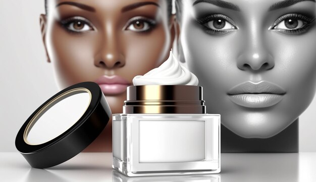 Beauty products face skin primer magic cream AI Generated image